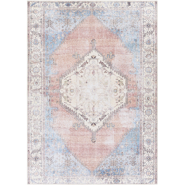 Langley Street Heyward Oriental Blue/Red/Beige Area Rug & Reviews Wayfair